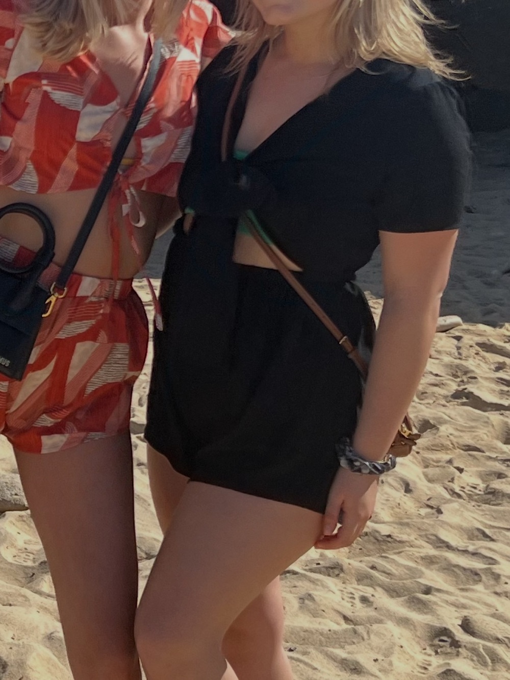 SHEIN Black High-Waist Tie-Front Shorts